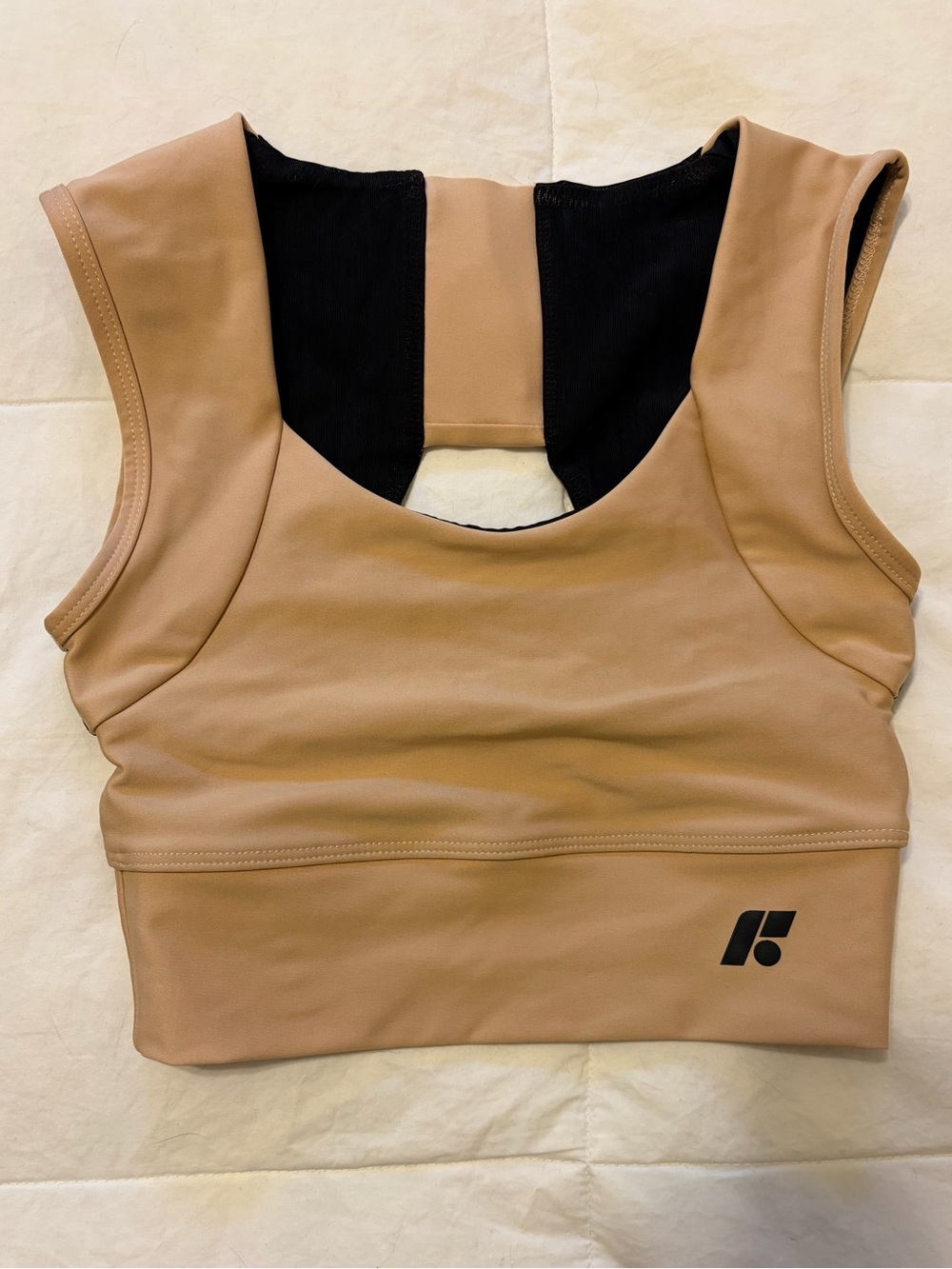 FORME - size small Power Bra in the "Ecru" colorway.